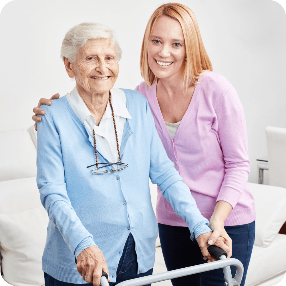 24 Stunden Pflege polnische Pflegekraft 24 Stunden Pflege polnische Pflegekraft mit netter Seniorin